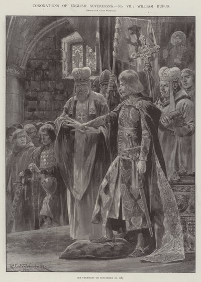 Coronaciones de los soberanos ingleses, Guillermo Rufus de Richard Caton Woodville junior